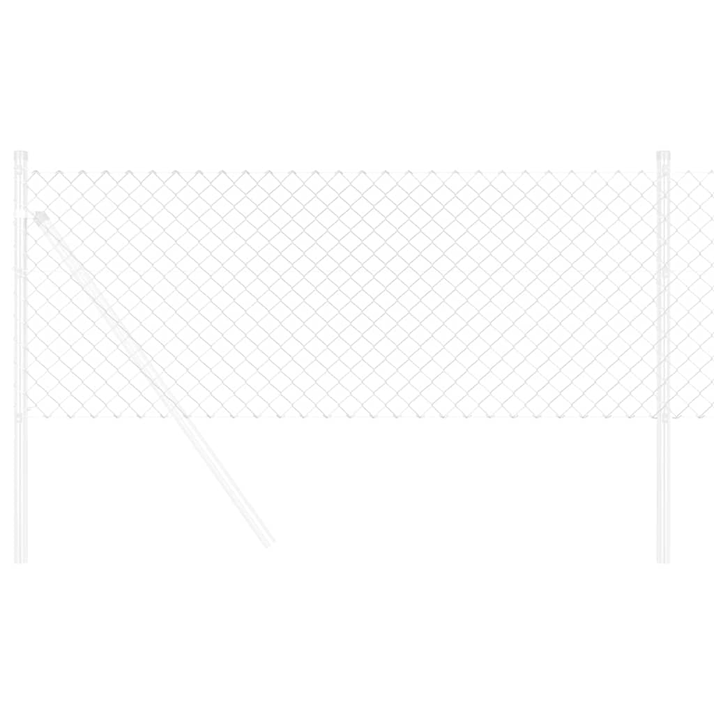 vidaXL Φράκτης Αλυσίδας 0.6x10 μ Γαλβανισμένο Ατσάλι