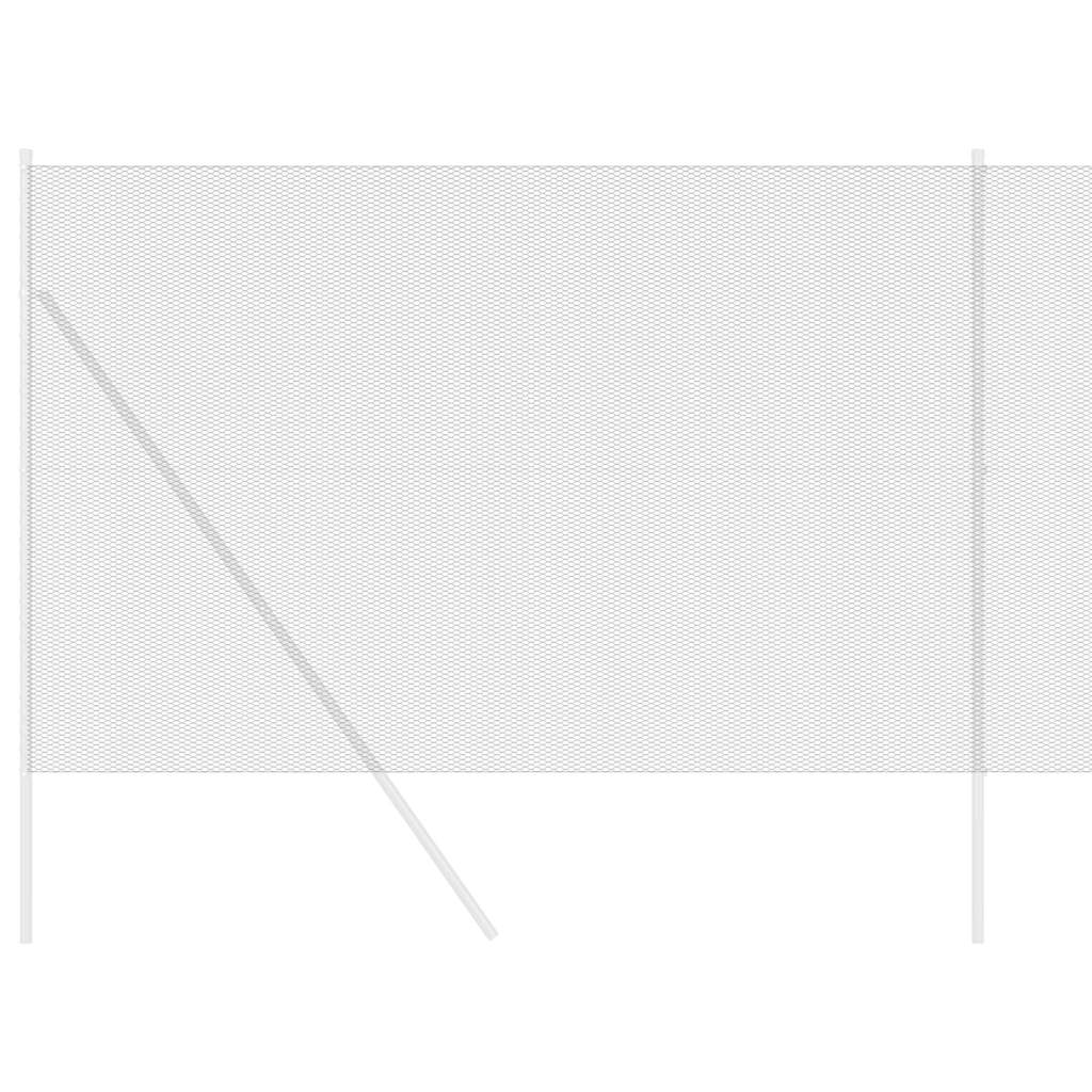 vidaXL Φράχτης Εξαγώνου Γκρι 1,5 x 10 m PVC