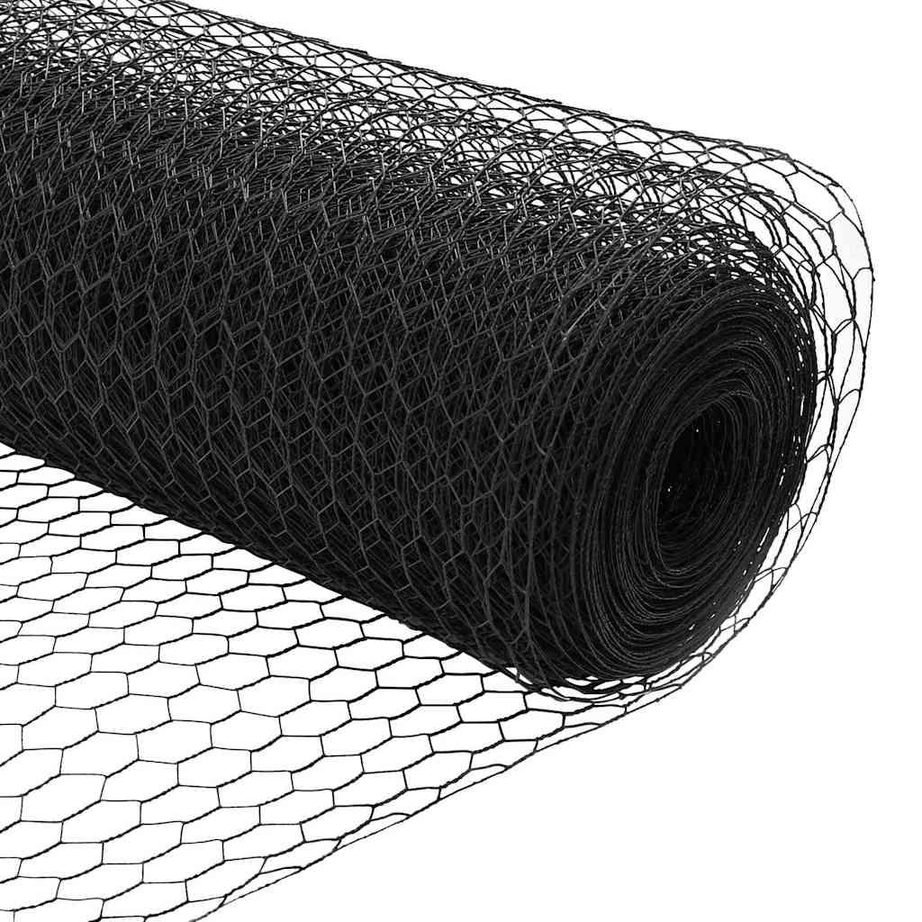 vidaXL Εξάγωνος Φράχτης Γκρίζος Γκρι 1.2 x 50 m Ατσάλι