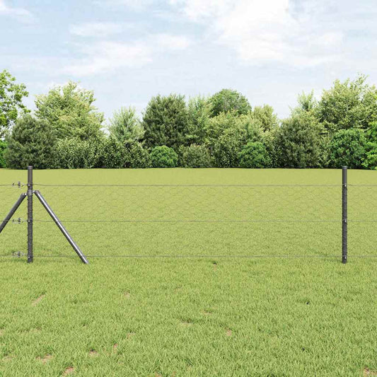 vidaXL Φράχτης Εξαγώνου Γκρι 1,4 x 100 m PVC