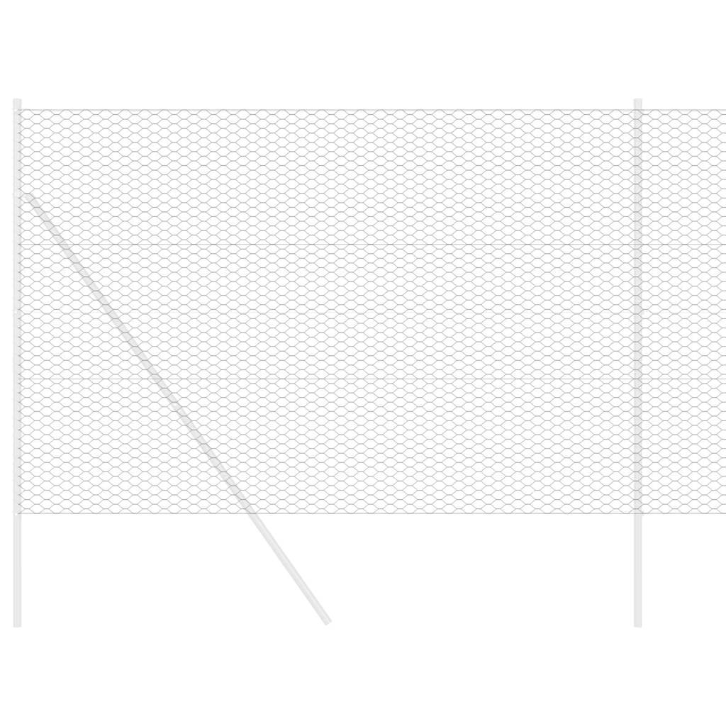 vidaXL Φράχτης Εξαγώνου Γκρι 1,6 x 100 m PVC