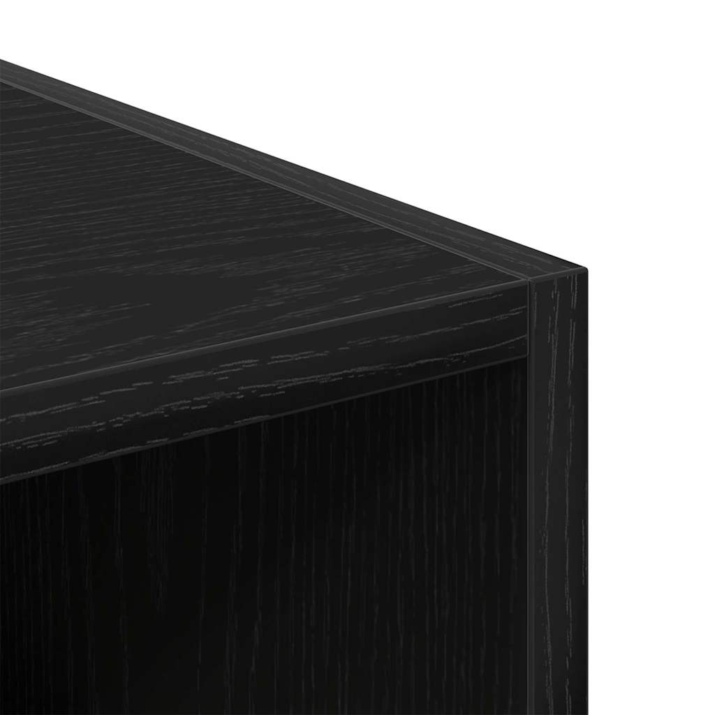vidaXL Ντουλάπι Μαύρη δρυς 30 x 50 x 200 εκ. Επεξεργασμένο ξύλο