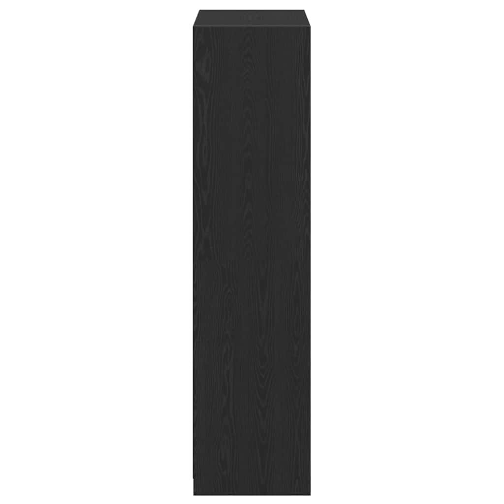 vidaXL Ντουλάπι Μαύρη δρυς 80 x 50 x 200 εκ. Επεξεργασμένο ξύλο
