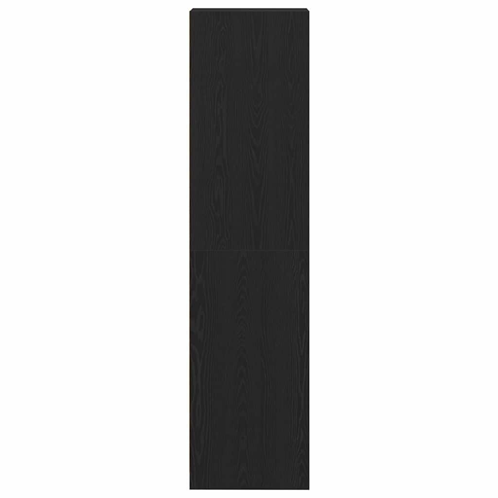 vidaXL Ντουλάπι Μαύρη δρυς 30 x 50 x 200 εκ. Επεξεργασμένο ξύλο