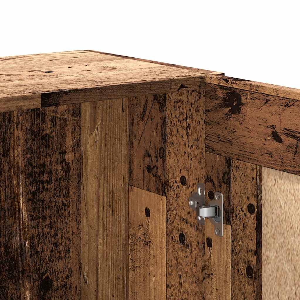 vidaXL Βιβλιοθήκη Όψη Παλαιού Ξύλου 82,5x30,5x150 εκ. Επεξ. Ξύλο