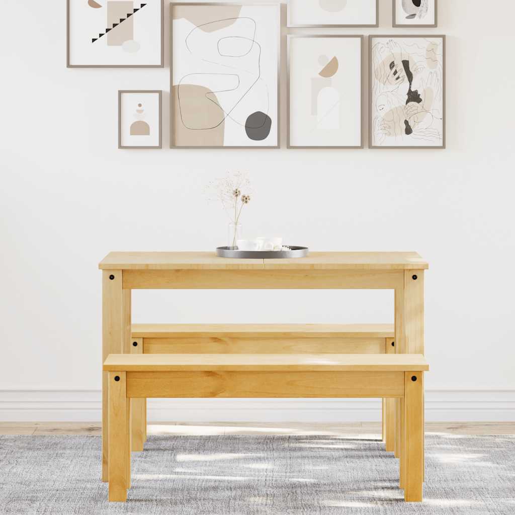 vidaXL Σετ Τραπεζαρίας 3 Τεμαχίων PANAMA από Μασίφ Ξύλο Πεύκου