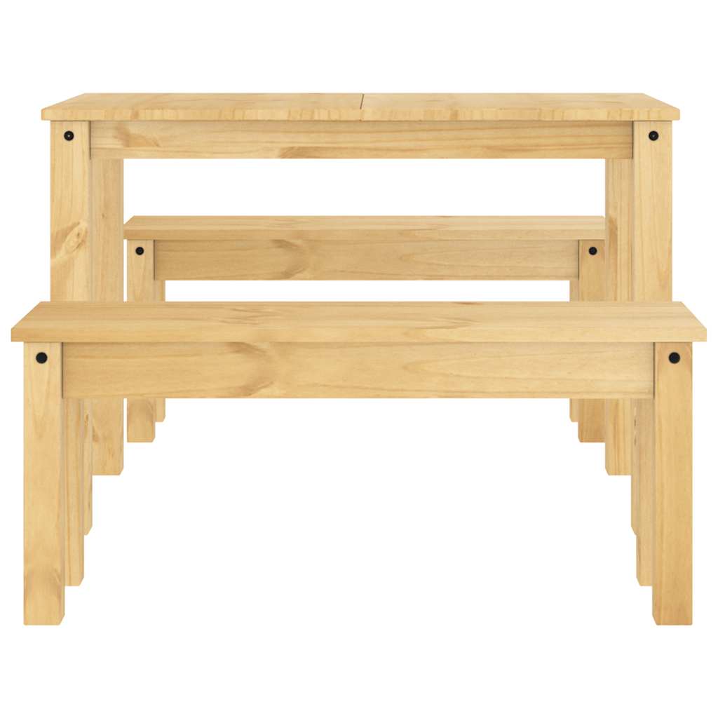 vidaXL Σετ Τραπεζαρίας 3 Τεμαχίων PANAMA από Μασίφ Ξύλο Πεύκου