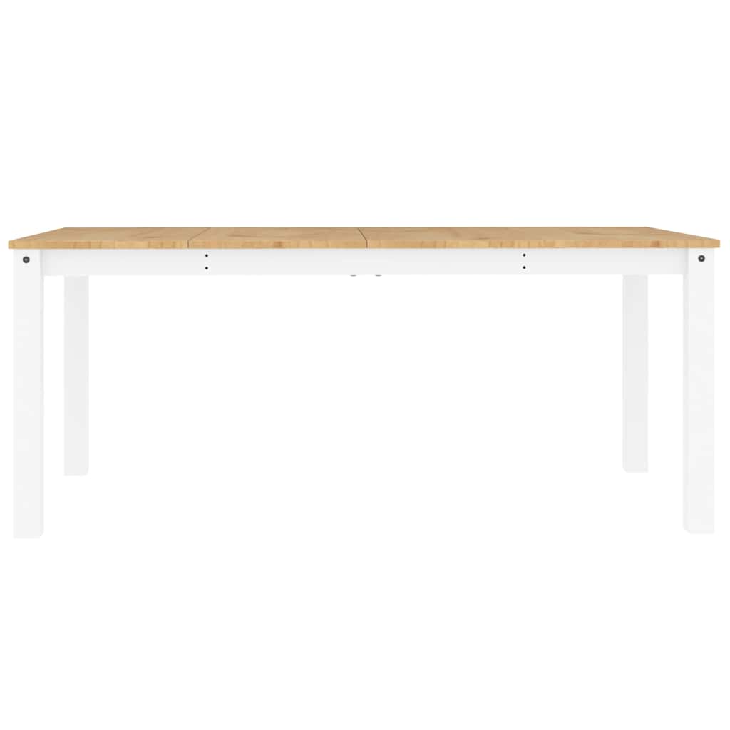 vidaXL Σετ Τραπεζαρίας 5 Τεμαχίων Panama από Μασίφ Ξύλο Πεύκου Λευκό