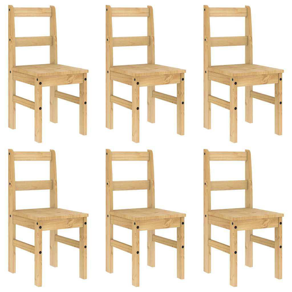 vidaXL Σετ Τραπεζαρίας 7 Τεμαχίων Panama από Μασίφ Ξύλο Πεύκου