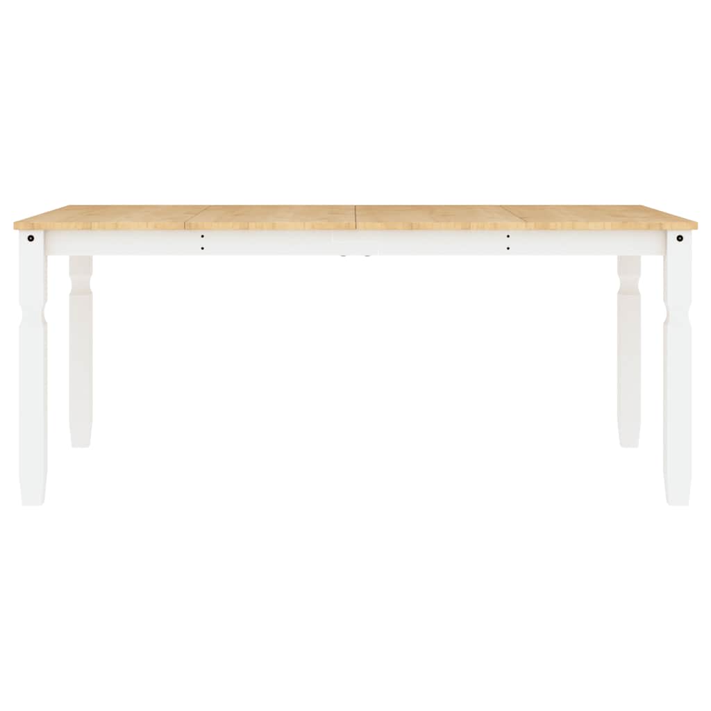 vidaXL Σετ Τραπεζαρίας 7 Τεμαχίων Panama από Μασίφ Ξύλο Πεύκου Λευκό