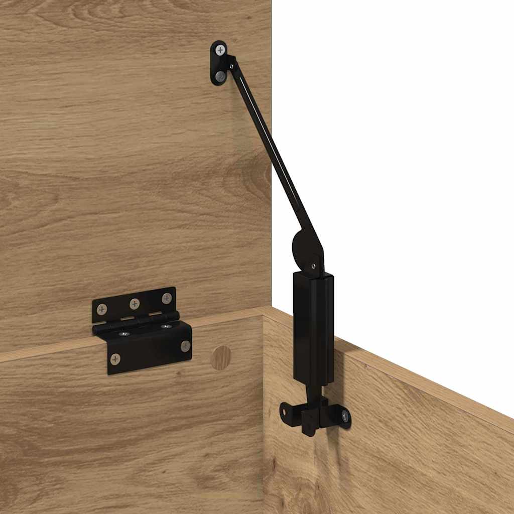 vidaXL Κουτί αποθήκευσης με αποθήκευση Artisan Oak 90 x 35 x 35 cm