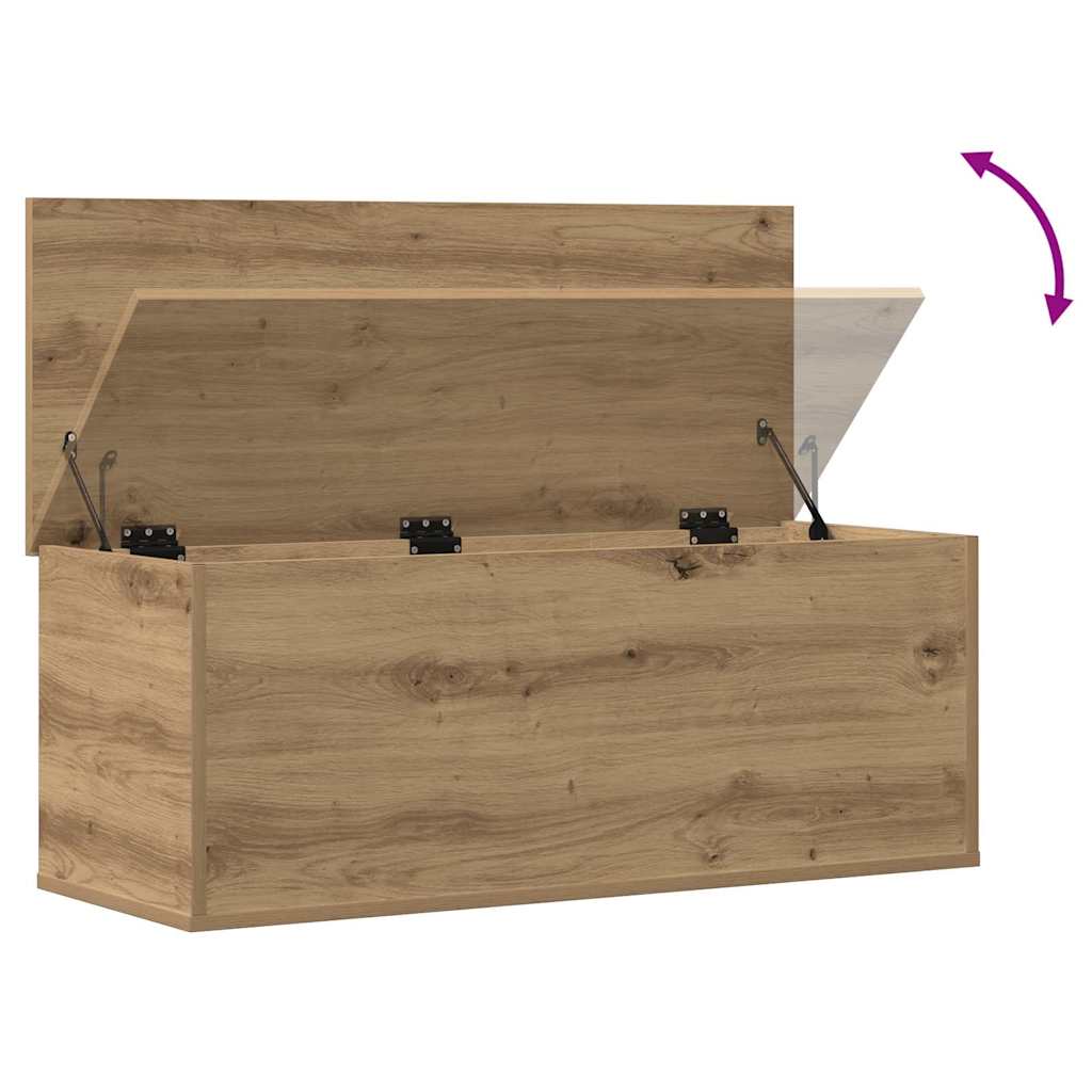 vidaXL Κουτί αποθήκευσης με αποθήκευση Artisan Oak 90 x 35 x 35 cm