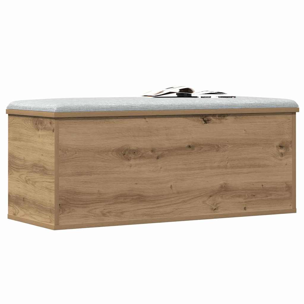 vidaXL Κουτί αποθήκευσης με αποθήκευση Artisan Oak 90 x 35 x 35 cm
