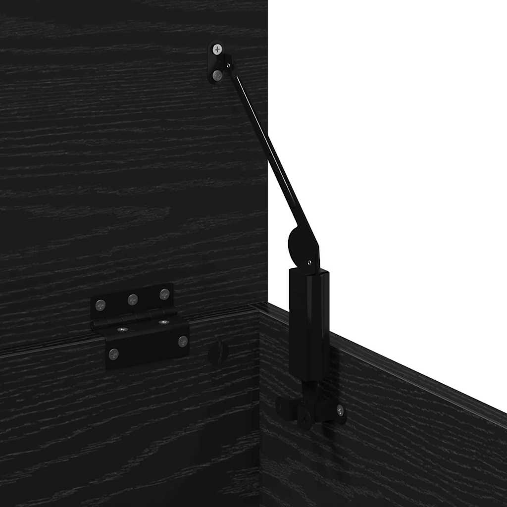 vidaXL Κουτί αποθήκευσης Μαύρη Οξυά 90 x 35 x 35 cm Επεξεργασμένο ξύλο