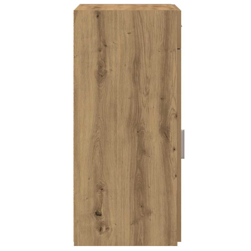 vidaXL Πλαϊνό γραφείο με συρτάρι Artisan Oak 50 x 42,5 x 93 εκ.