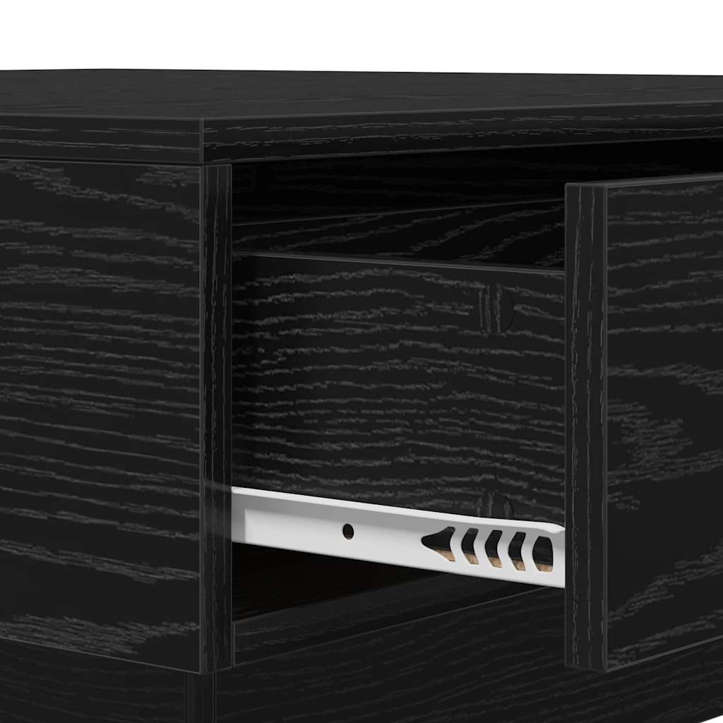vidaXL Τραπεζάκι σαλονιού Μαύρη Οξυά 90 x 90 x 28 cm