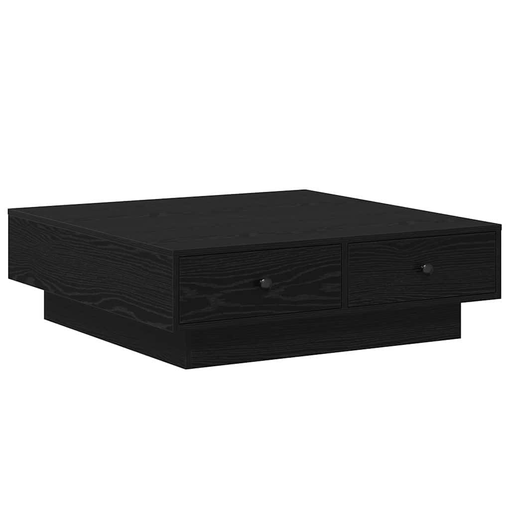 vidaXL Τραπεζάκι σαλονιού Μαύρη Οξυά 90 x 90 x 28 cm