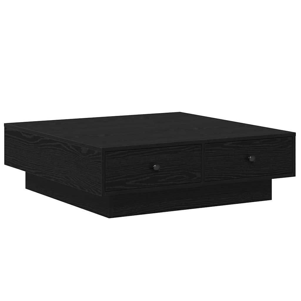 vidaXL Τραπεζάκι σαλονιού Μαύρη Οξυά 90 x 90 x 28 cm