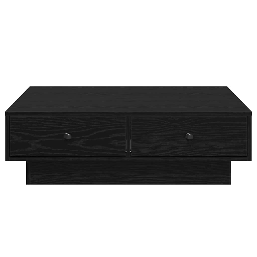 vidaXL Τραπεζάκι σαλονιού Μαύρη Οξυά 90 x 90 x 28 cm