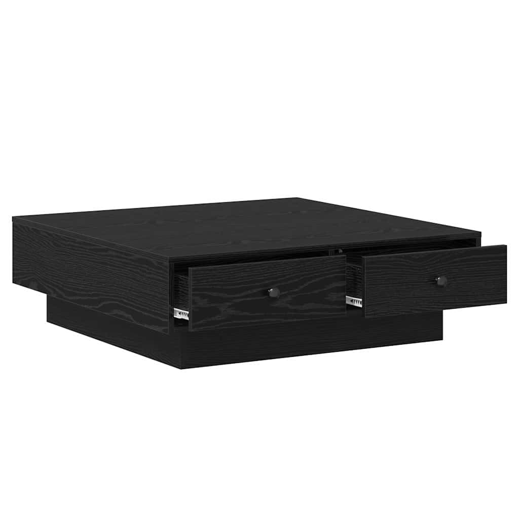 vidaXL Τραπεζάκι σαλονιού Μαύρη Οξυά 90 x 90 x 28 cm