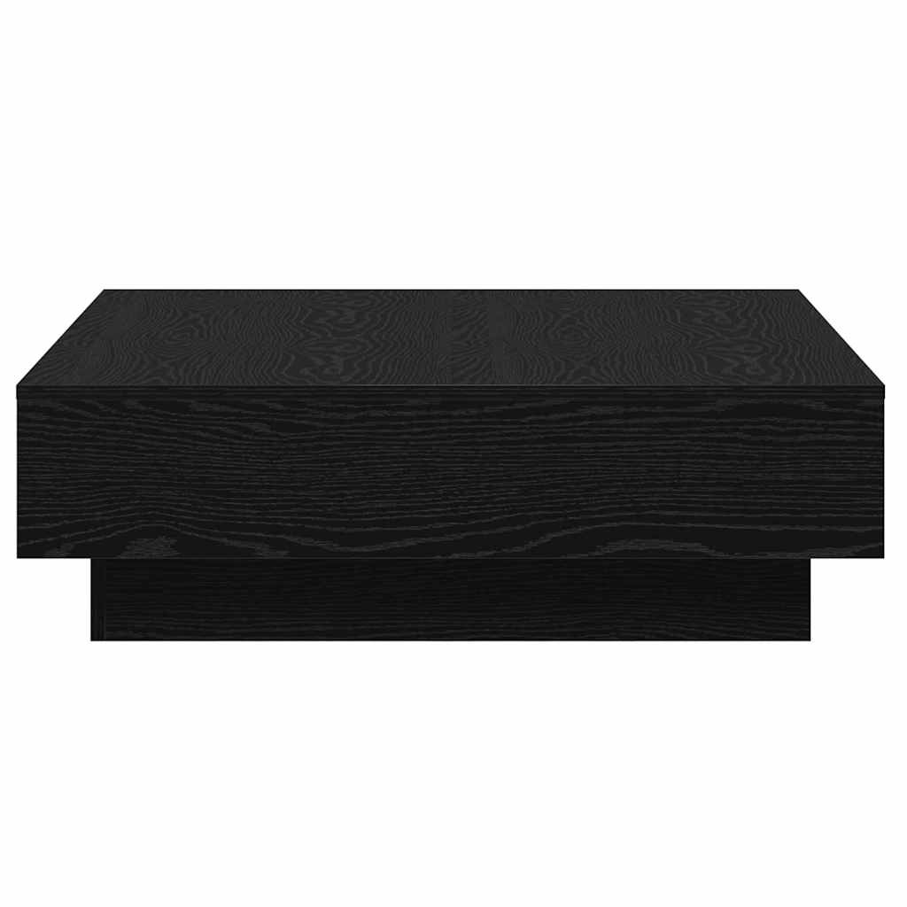 vidaXL Τραπεζάκι σαλονιού Μαύρη Οξυά 90 x 90 x 28 cm