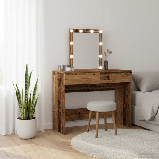 vidaXL Τραπέζι περιποίησης Παλιό ξύλο 100 x 40 x 130 εκ