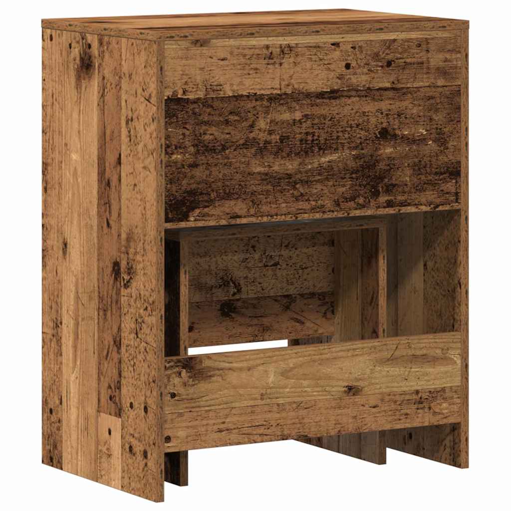 vidaXL Τραπέζι ντυσίματος 2 τμχ. Παλιό Ξύλο 60 x 40 x 75 cm