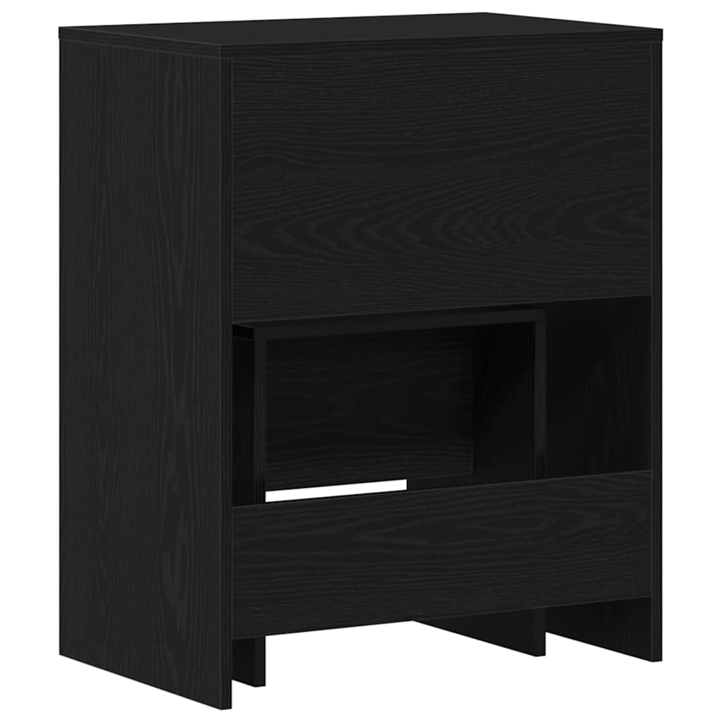 vidaXL Τραπέζι ντυσίματος 2 τμχ. Μαύρη δρυς 60 x 40 x 75 cm