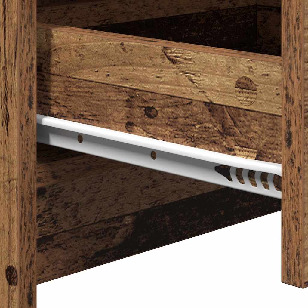 vidaXL Κομοδίνο Παλιό ξύλο 38 x 34 x 61 εκ. Επεξεργασμένο ξύλο