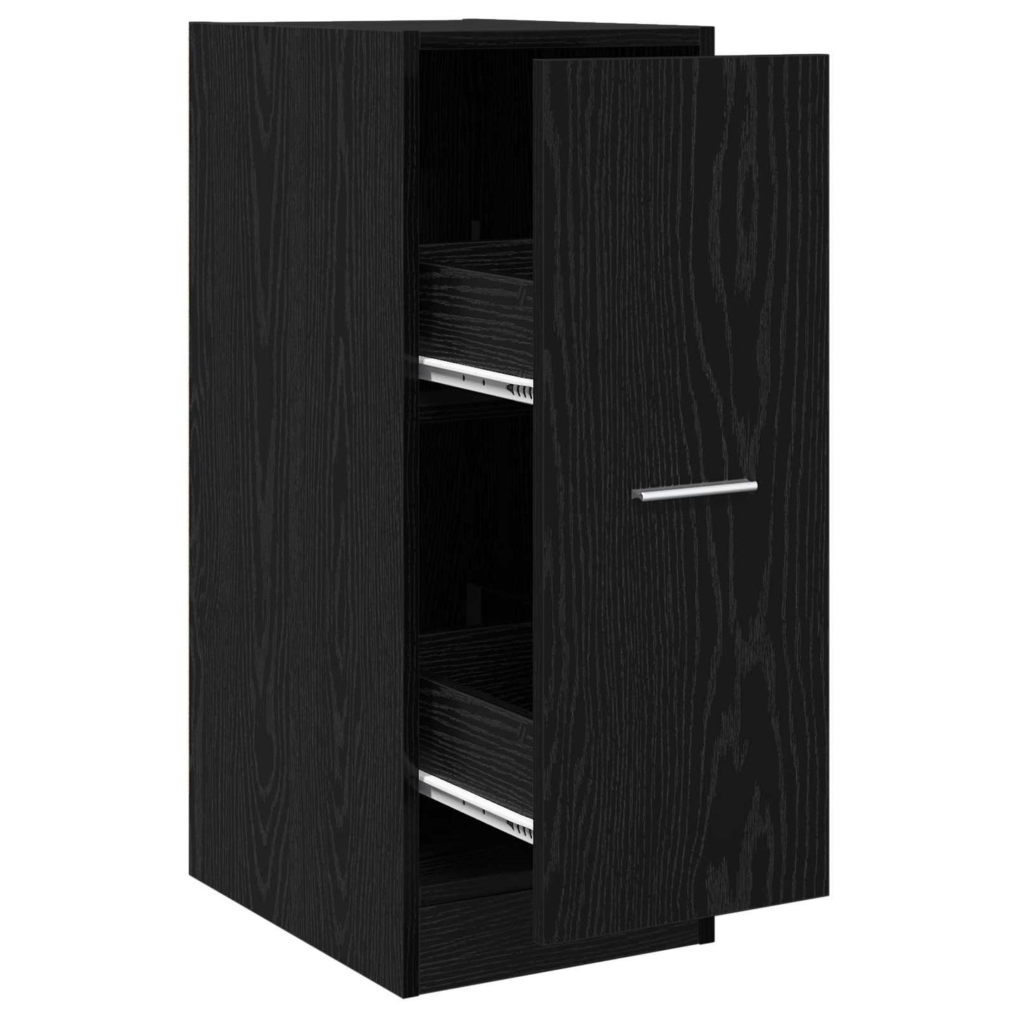 vidaXL Φαρμακοποιϊκή Ντουλάπα Μαύρη δρυς 30 x 41 x 77.5 εκ