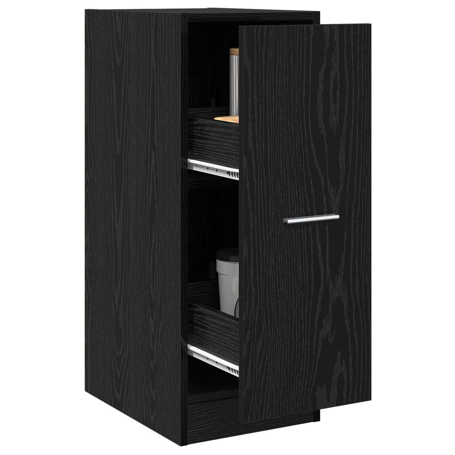 vidaXL Φαρμακοποιϊκή Ντουλάπα Μαύρη δρυς 30 x 41 x 77.5 εκ