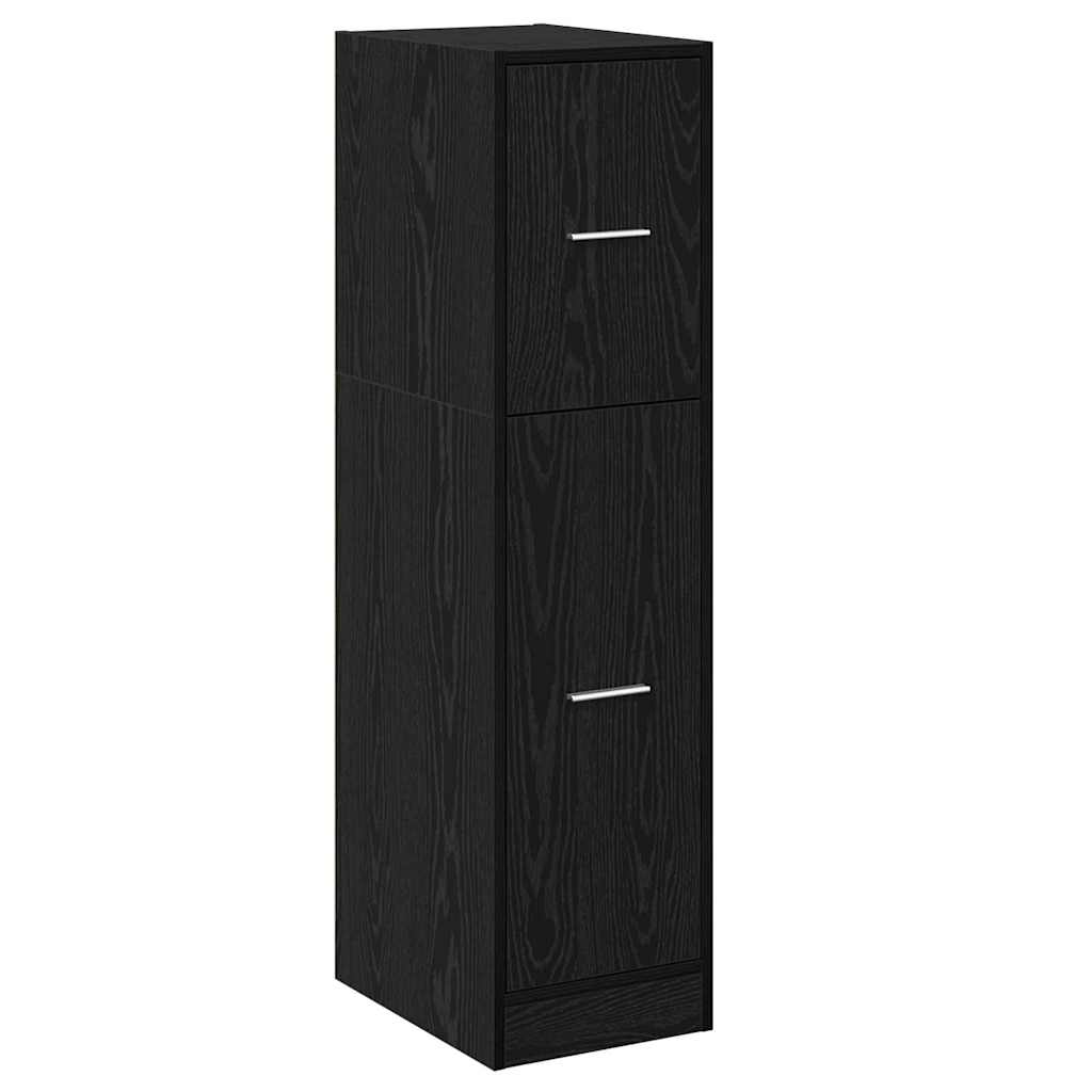 vidaXL Φαρμακοποιϊκή Ντουλάπα Μαύρη δρυς 30 x 41 x 118 εκ.