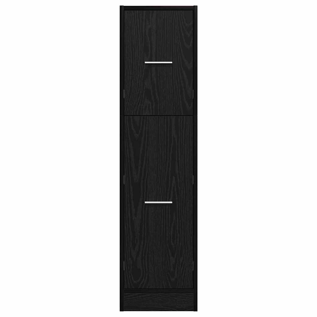 vidaXL Φαρμακοποιϊκή Ντουλάπα Μαύρη δρυς 30 x 41 x 118 εκ.