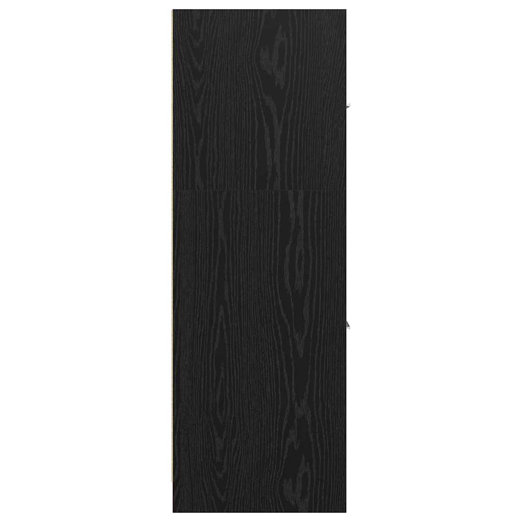 vidaXL Φαρμακοποιϊκή Ντουλάπα Μαύρη δρυς 30 x 41 x 118 εκ.