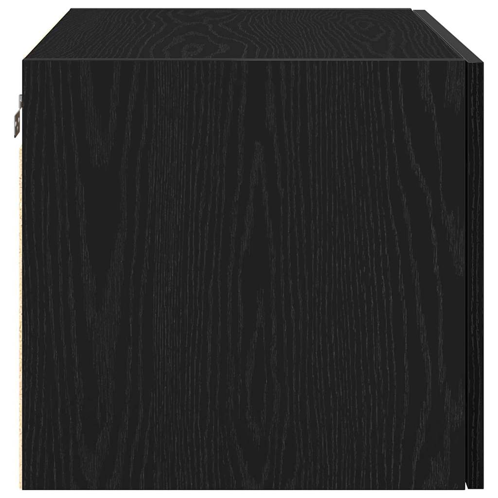 vidaXL Ντουλάπα Τοίχου Επιτοίχιο Μαύρη δρυς 70 x 42.5 x 40 εκ.