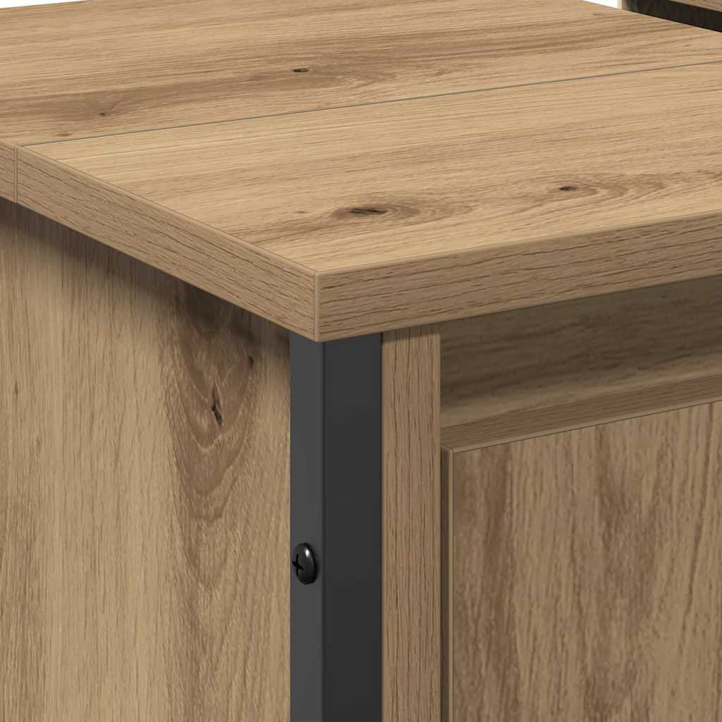 vidaXL Ντουλάπι Νιπτήρα με αποθήκευση Artisan Oak 60 x 35 x 60 εκ.