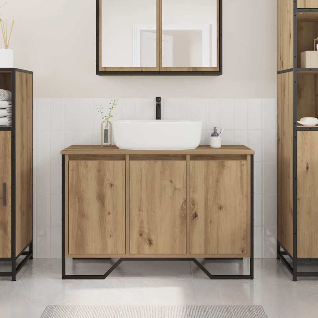 vidaXL Ντουλάπι Λεκάνης Artisan Oak 91 x 35 x 60 εκ Επεξεργασμένο ξύλο