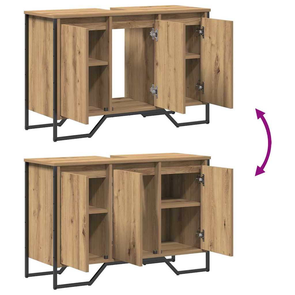 vidaXL Ντουλάπι Λεκάνης Artisan Oak 91 x 35 x 60 εκ Επεξεργασμένο ξύλο