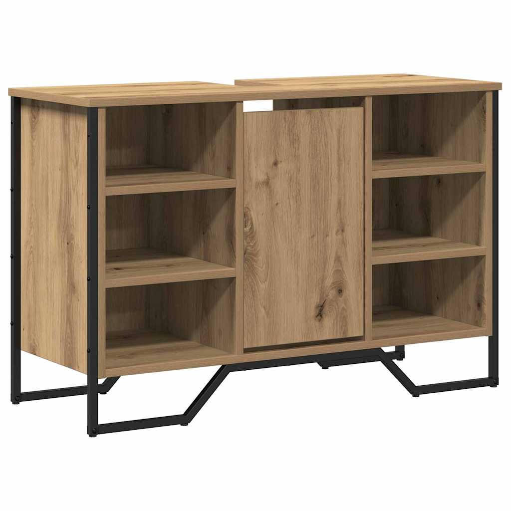vidaXL Ντουλάπι νεροχύτη με αποθήκευση Artisan Oak 91 x 35 x 60 εκ