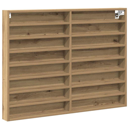 vidaXL Βιτρίνα Artisan Oak 100 x 8,5 x 75 cm Επεξεργασμένο ξύλο