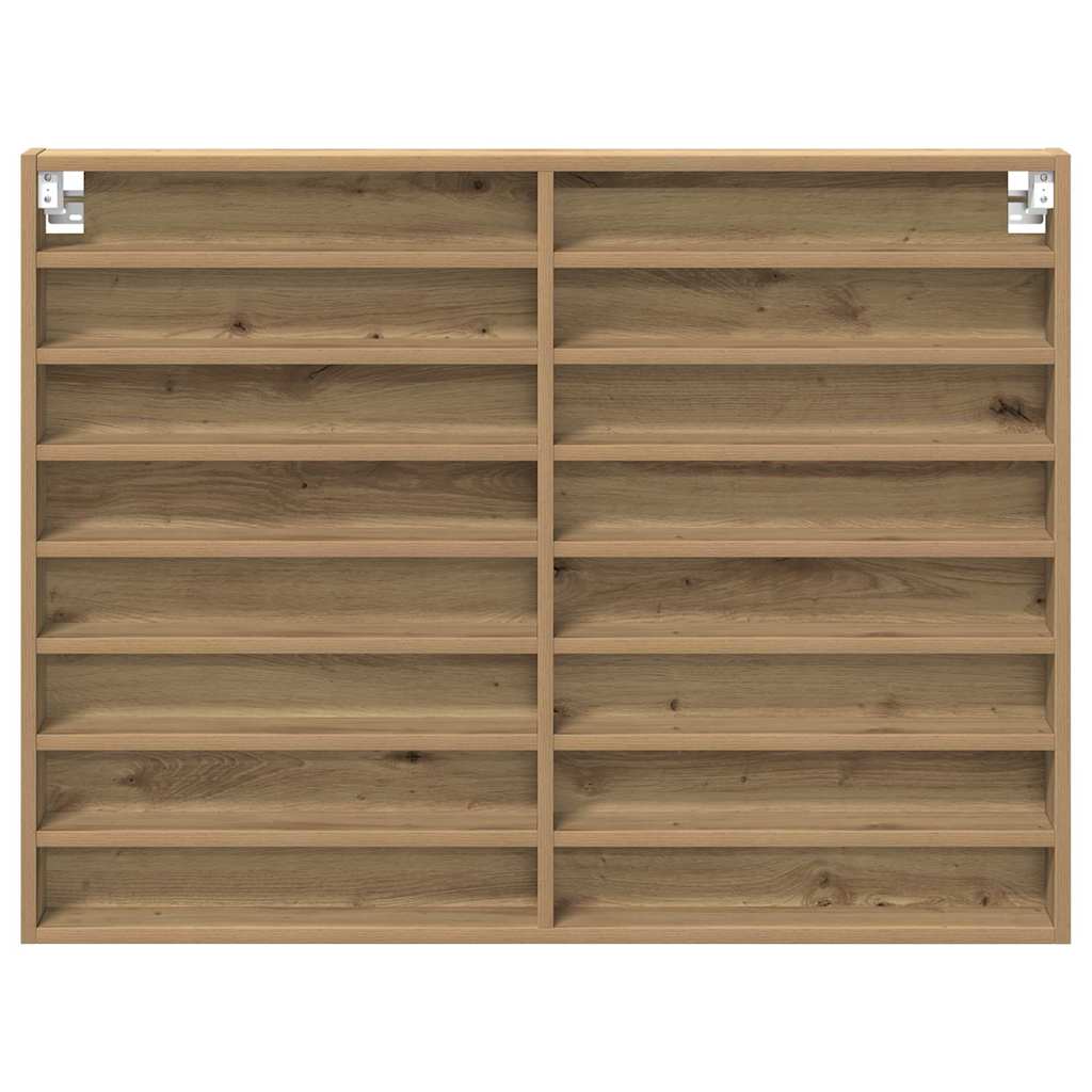 vidaXL Βιτρίνα Artisan Oak 100 x 8,5 x 75 cm Επεξεργασμένο ξύλο