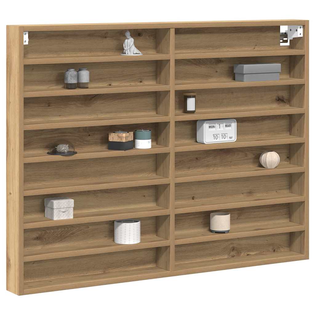 vidaXL Βιτρίνα Artisan Oak 100 x 8,5 x 75 cm Επεξεργασμένο ξύλο