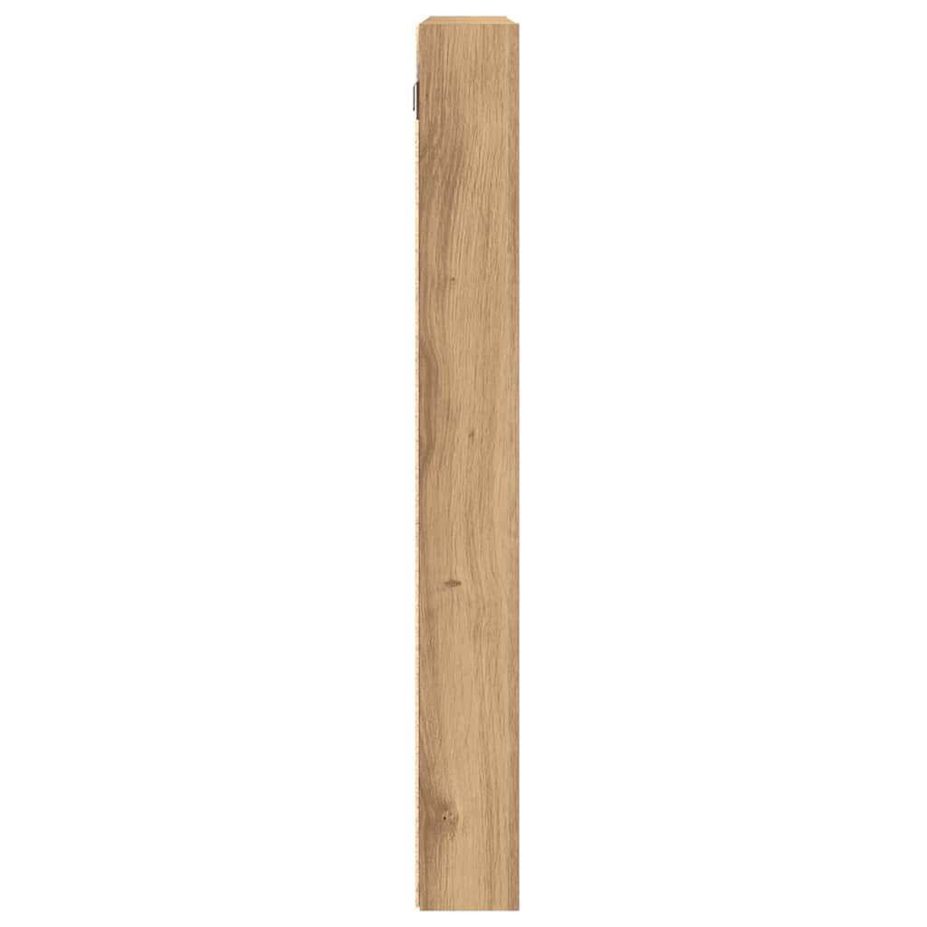 vidaXL Βιτρίνα Artisan Oak 100 x 8,5 x 75 cm Επεξεργασμένο ξύλο
