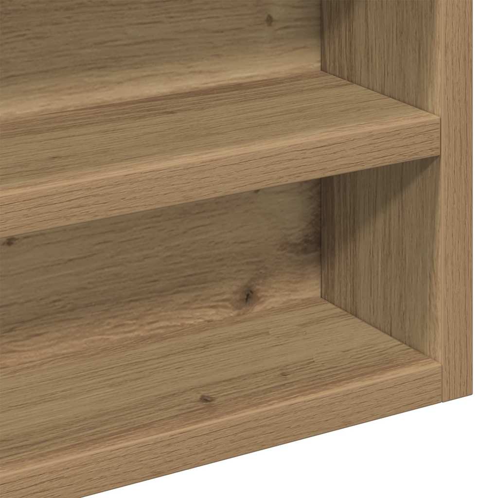 vidaXL Βιτρίνα με ράφι Artisan Oak 60 x 8,5 x 58 εκ Επεξεργασμένο ξύλο