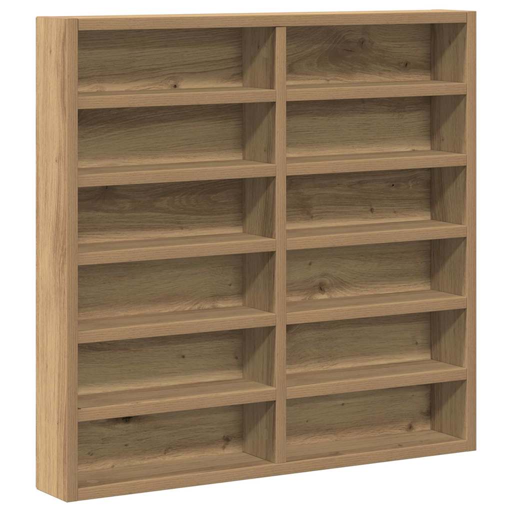 vidaXL Βιτρίνα με ράφι Artisan Oak 60 x 8,5 x 58 εκ Επεξεργασμένο ξύλο