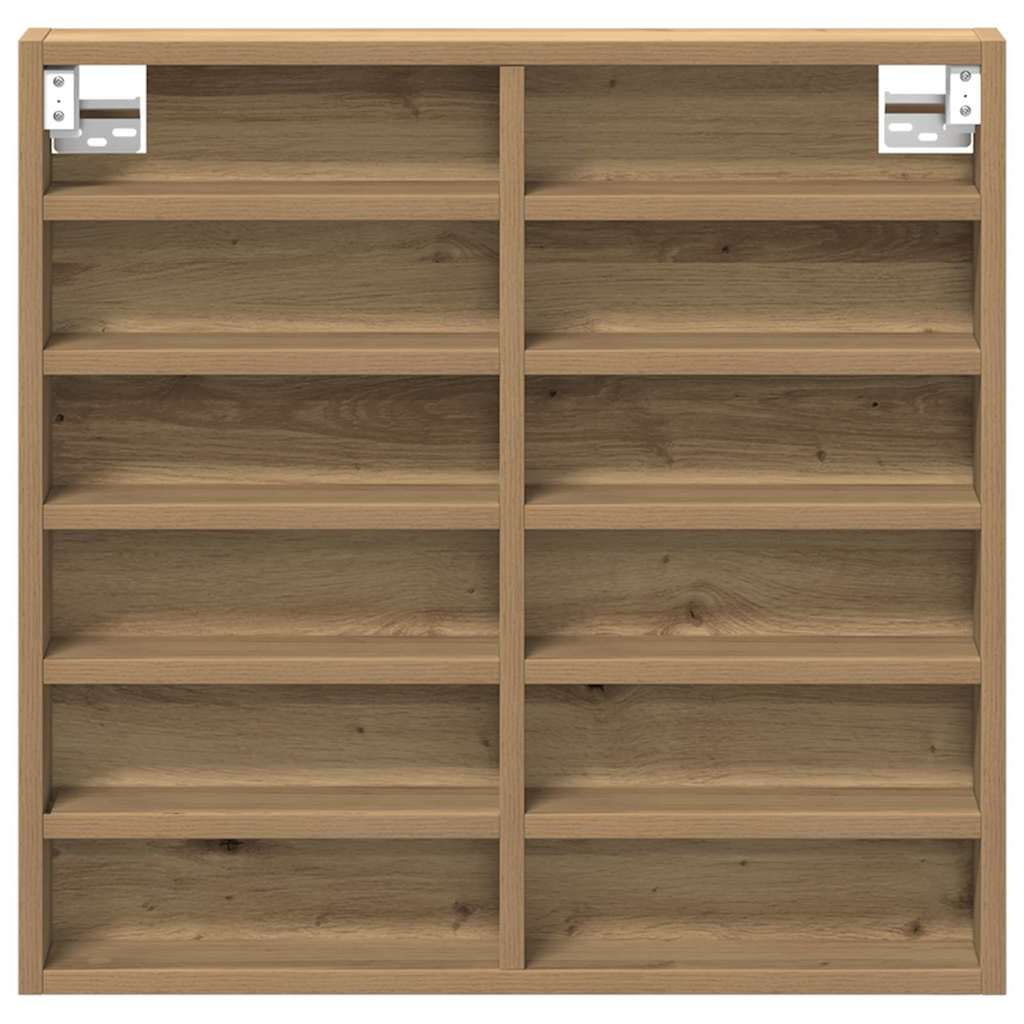 vidaXL Βιτρίνα με ράφι Artisan Oak 60 x 8,5 x 58 εκ Επεξεργασμένο ξύλο