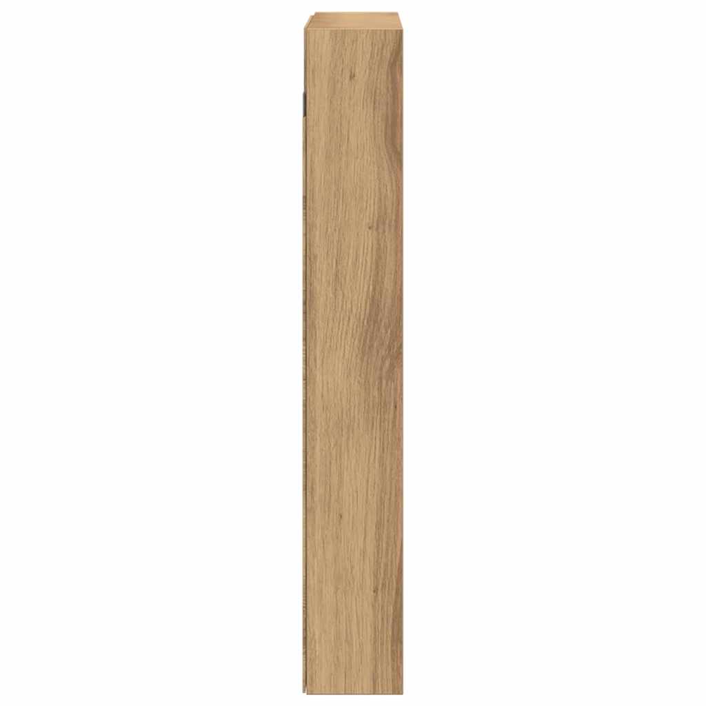 vidaXL Βιτρίνα με ράφι Artisan Oak 60 x 8,5 x 58 εκ Επεξεργασμένο ξύλο