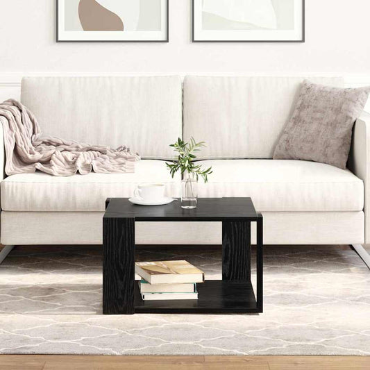 vidaXL Τραπεζάκι σαλονιού Μαύρη δρυς 51.5 x 51.5 x 30 εκ