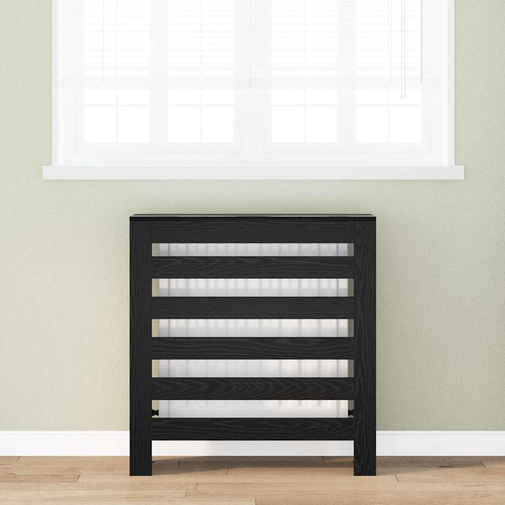 vidaXL Καπάκι Καλοριφέρ Μαύρη Οξυά 78 x 20 x 82 cm Επεξεργασμένο ξύλο
