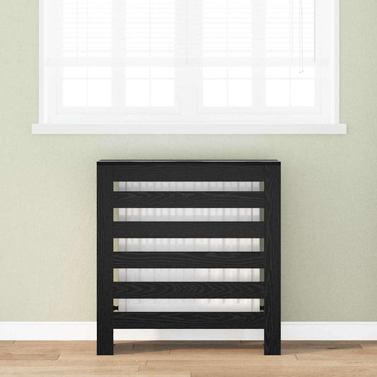 vidaXL Καπάκι Καλοριφέρ Μαύρη Οξυά 78 x 20 x 82 cm Επεξεργασμένο ξύλο